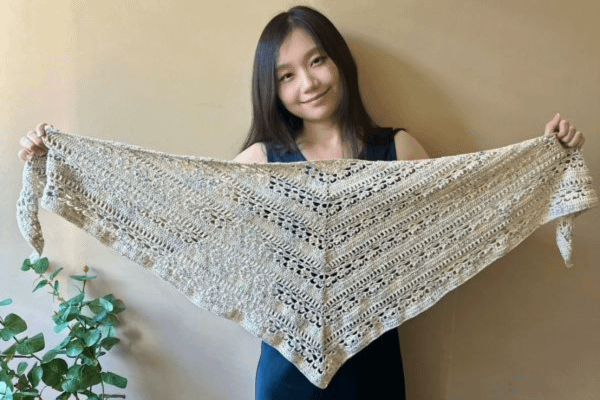 isk-020 梔子花圖騰披肩|超值影音材料包