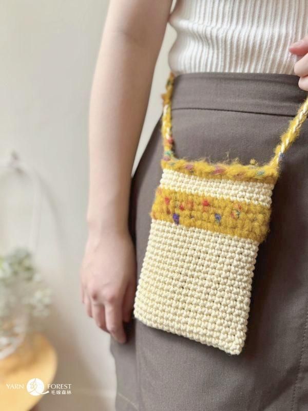 isk-032,馬卡龍色冰淇淋混線包 - 《奶油卡士達》線上課程+編織材料包(不含鉤針)