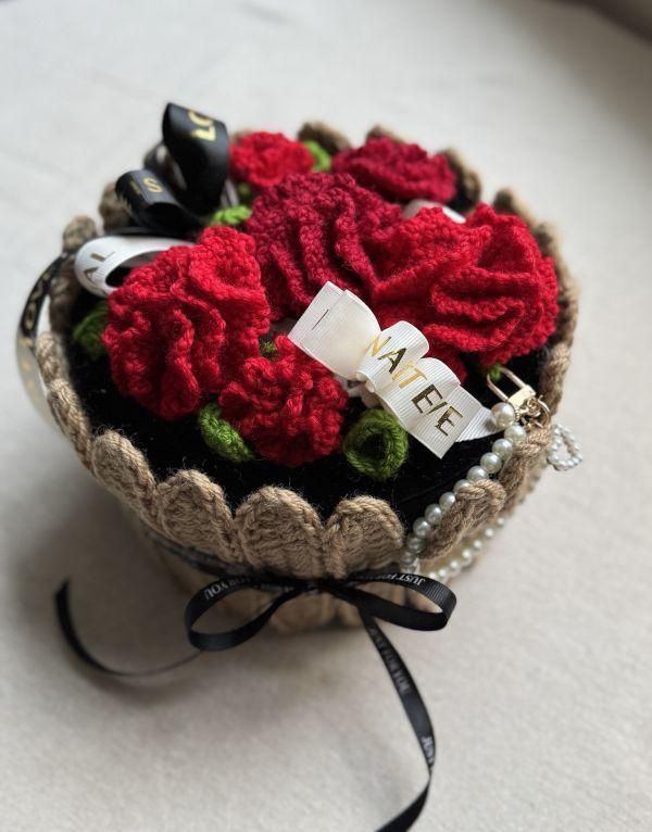 isk-030 康乃馨夏洛特蛋糕|超值影音材料包 - 超優惠❗線上課程+編織材料包