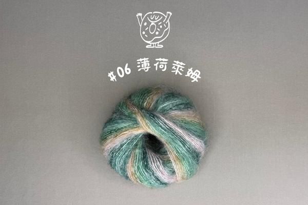 isk-013 春日川三角披肩|超值影音材料包 - 超優惠❗線上課程+編織材料包(薄荷萊姆)