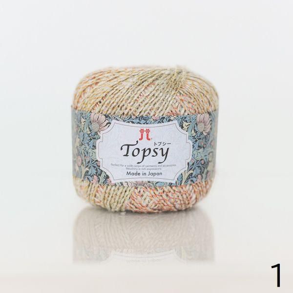 isk-013 春日川三角披肩｜超值影音材料包 - 01 雛菊 Daisy｜線上課程＋編織材料包