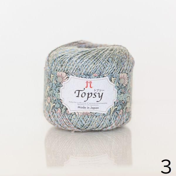 isk-013 春日川三角披肩｜超值影音材料包 - 03 銀蓮花 Anemone｜線上課程＋編織材料包