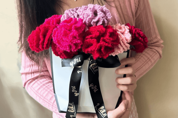 isk-015 Dear Mommy 鉤織花朵康乃馨|超值影音材料包 - 超優惠❗線上課程+花禮組材料包