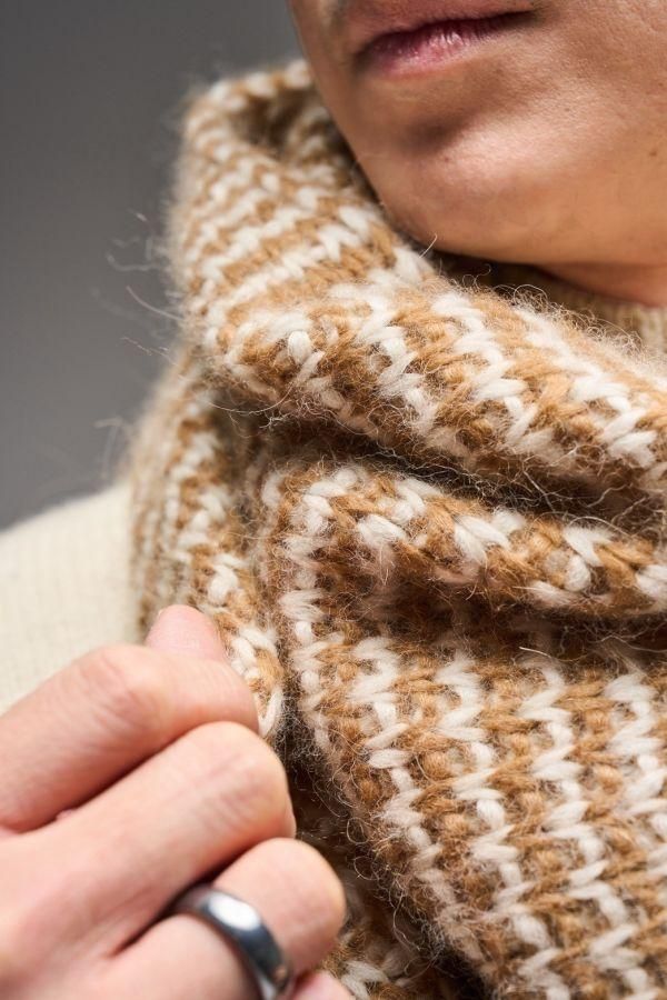 Pixel Bloom |Rastus Knits feat. 毛線森林 - 早鳥結束!2月底出貨、駝色白色|超值影音材料包