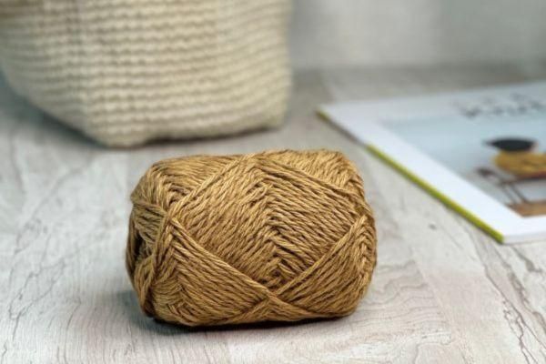 isk-018 花漾織片手機袋|超值影音材料包 - 超優惠❗線上課程+『赭黃』編織材料包(不含鉤針)