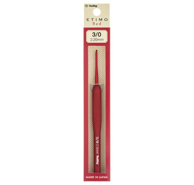 日本廣島TULIP - ETIMO Red 廣島紅色鉤針  3/0 號 2.20mm $398/支