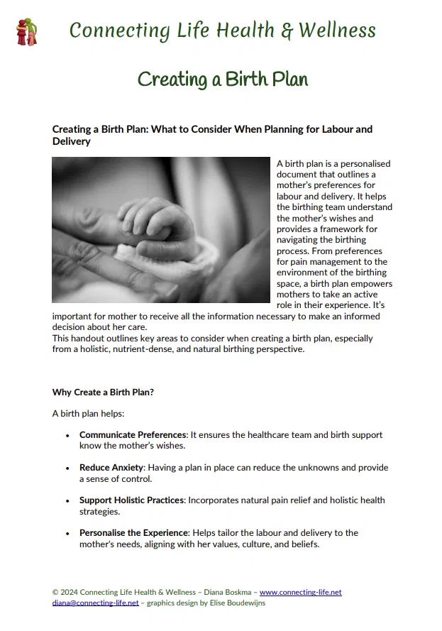 Creating a Birth Plan
