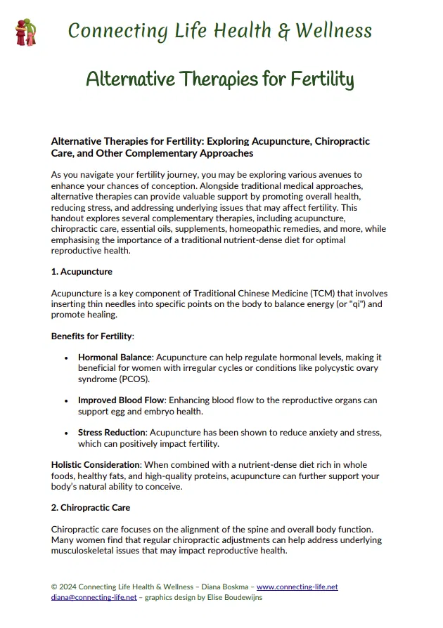 Alternative Therapies for Fertility