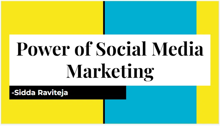 Power of Social Media Marketing