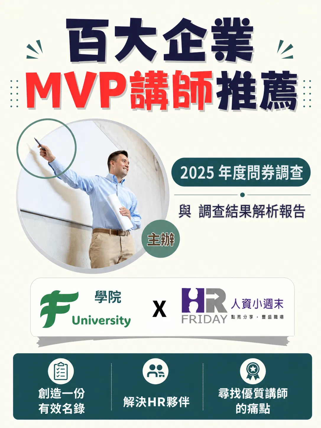 2025 企業百大講師MVP 推薦調查 結果+解析