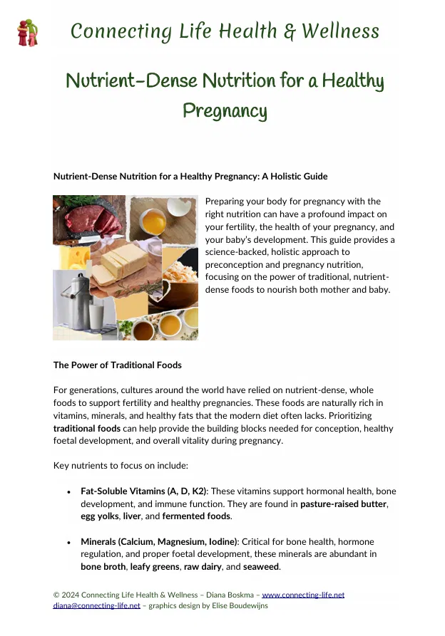 Nutrient-Dense Nutrition for a Healthy Pregnancy