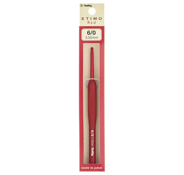 日本廣島TULIP-ETIMO Red 紅色鉤針 6/0 號 (3.50 mm) 單支