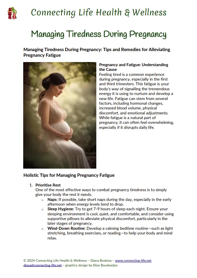 Managing Tiredness During Pregnancy