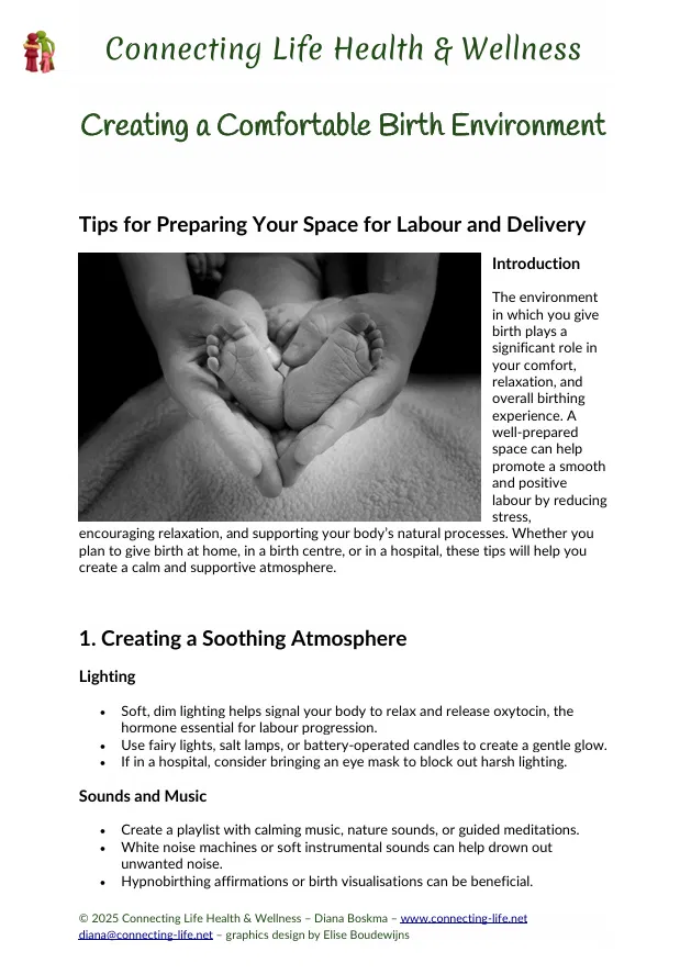 Creating a Comfortable Birth Environment