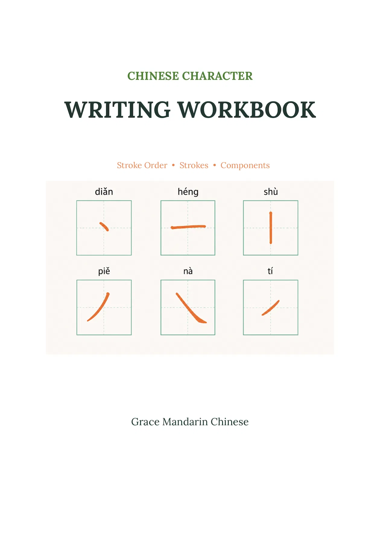 Chinese Character Writing Workbook ✍