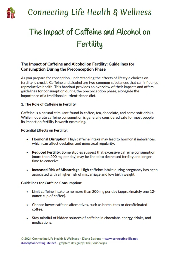 The Impact of Caffeine and Alcohol on Fertility
