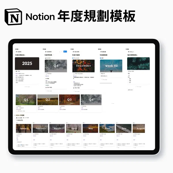 Notion第二大腦|人生管理模板