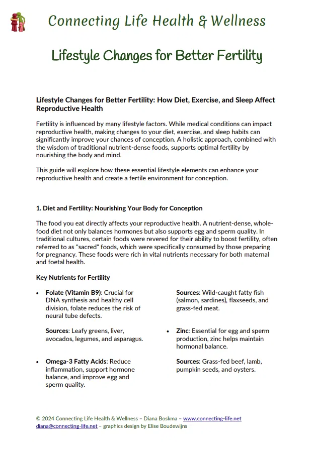 Lifestyle Changes for Better Fertility
