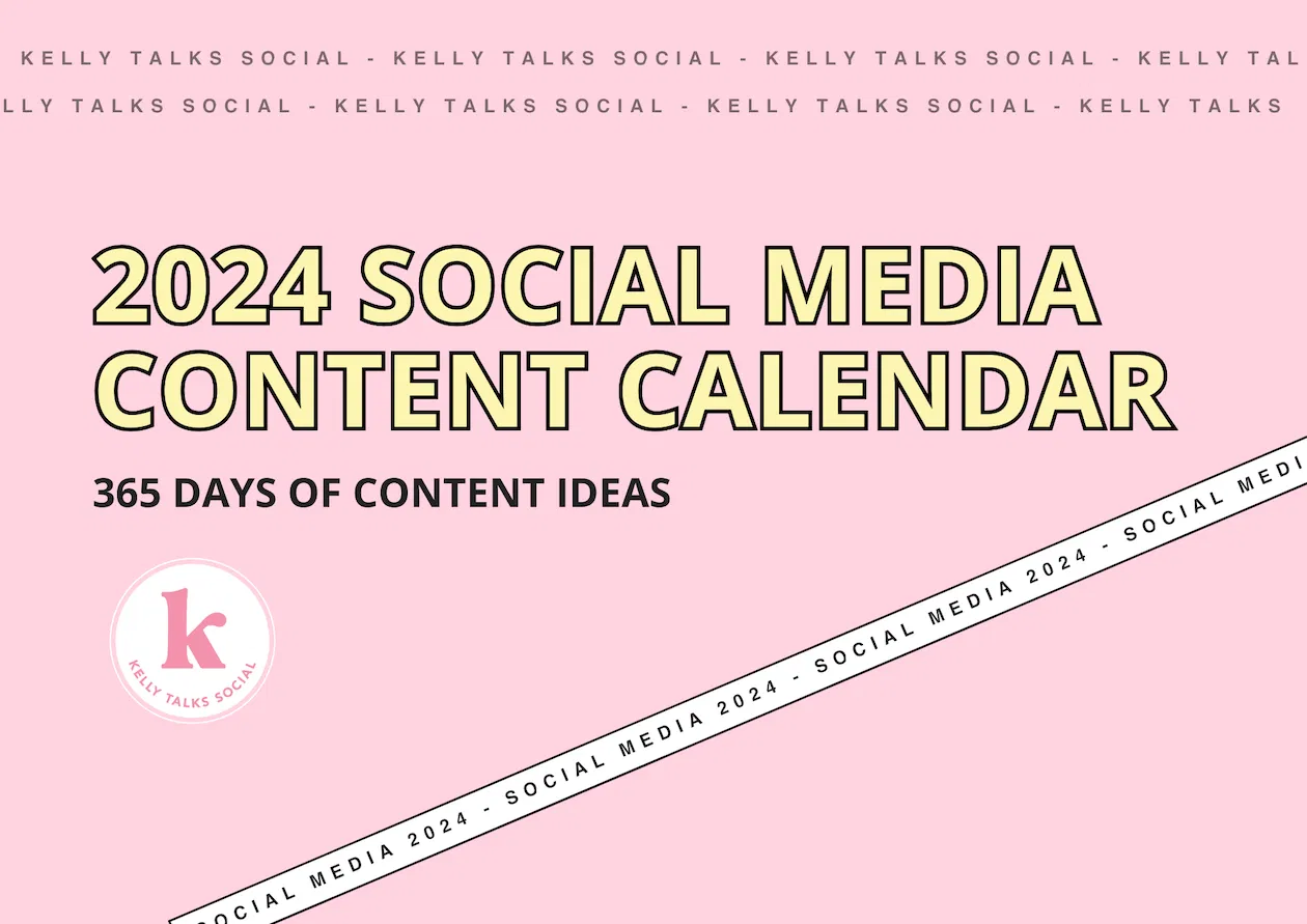 2024 Social Media Content Calendar