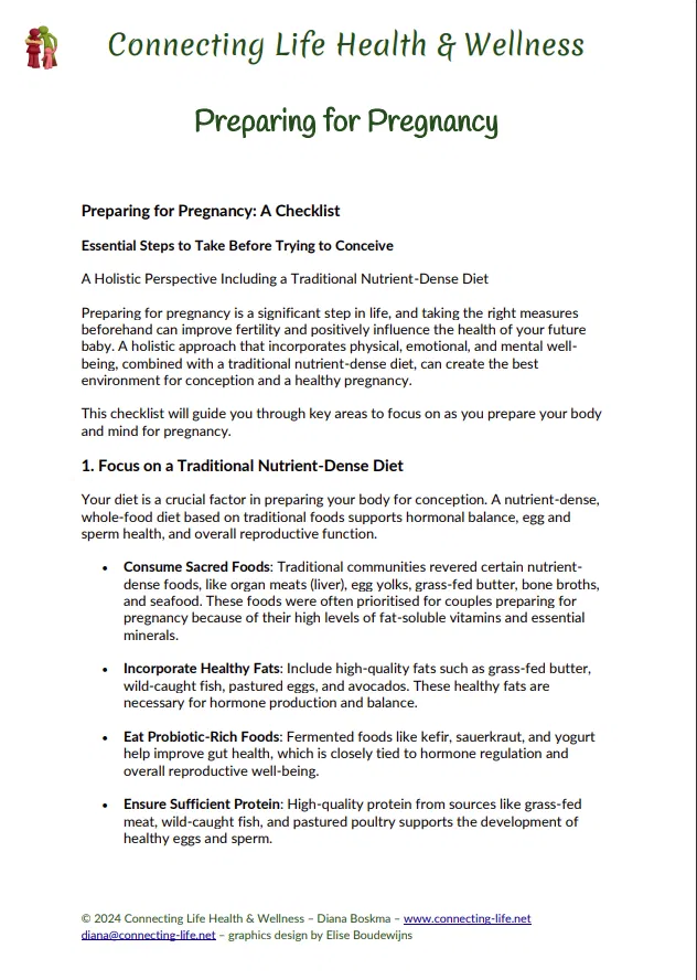 Preparing for Pregnancy