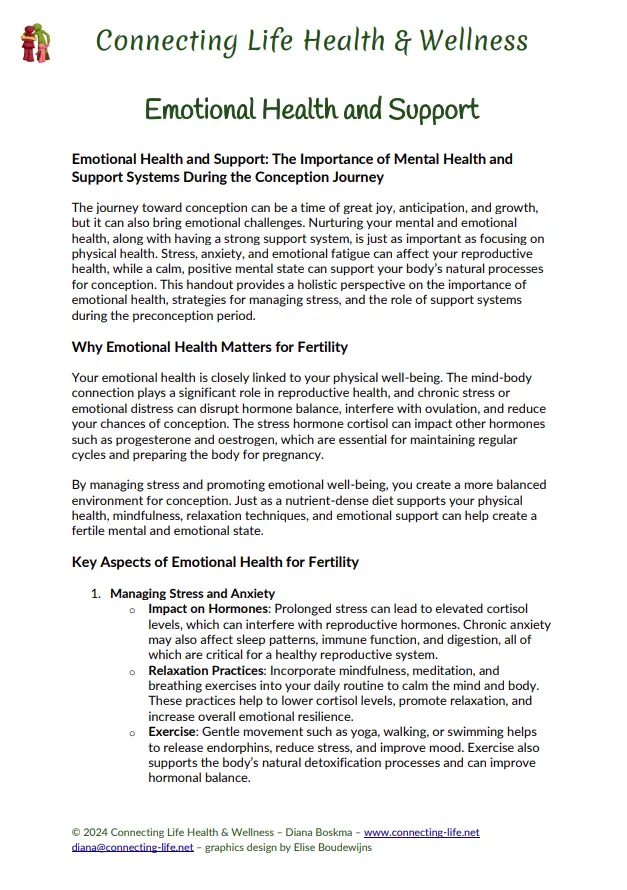 Emotional Health and Support