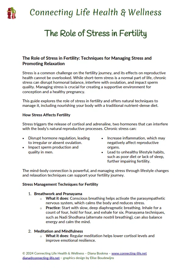 The Role of Stress in Fertility