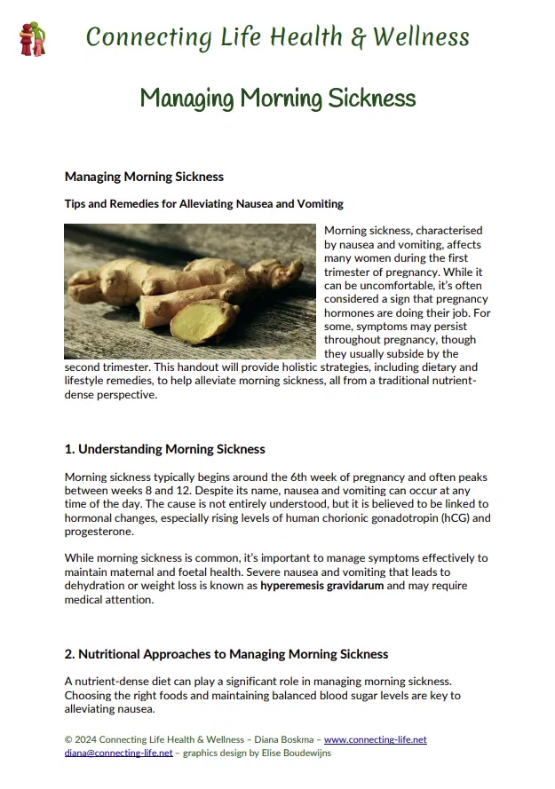Managing Morning Sickness