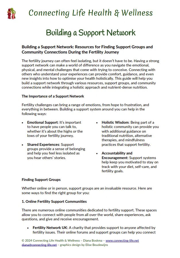 Building a Support Network