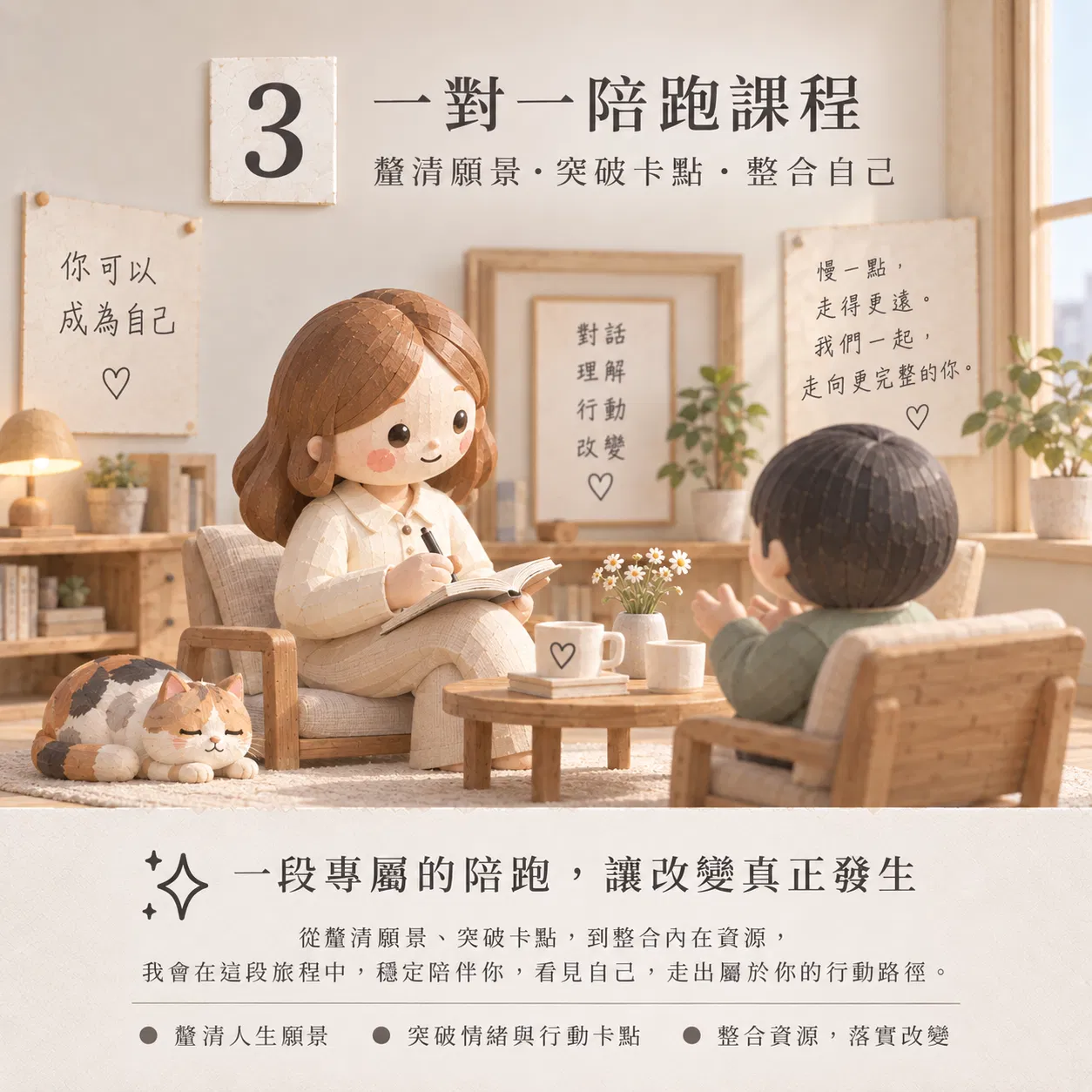 陪跑課｜一對一引導
