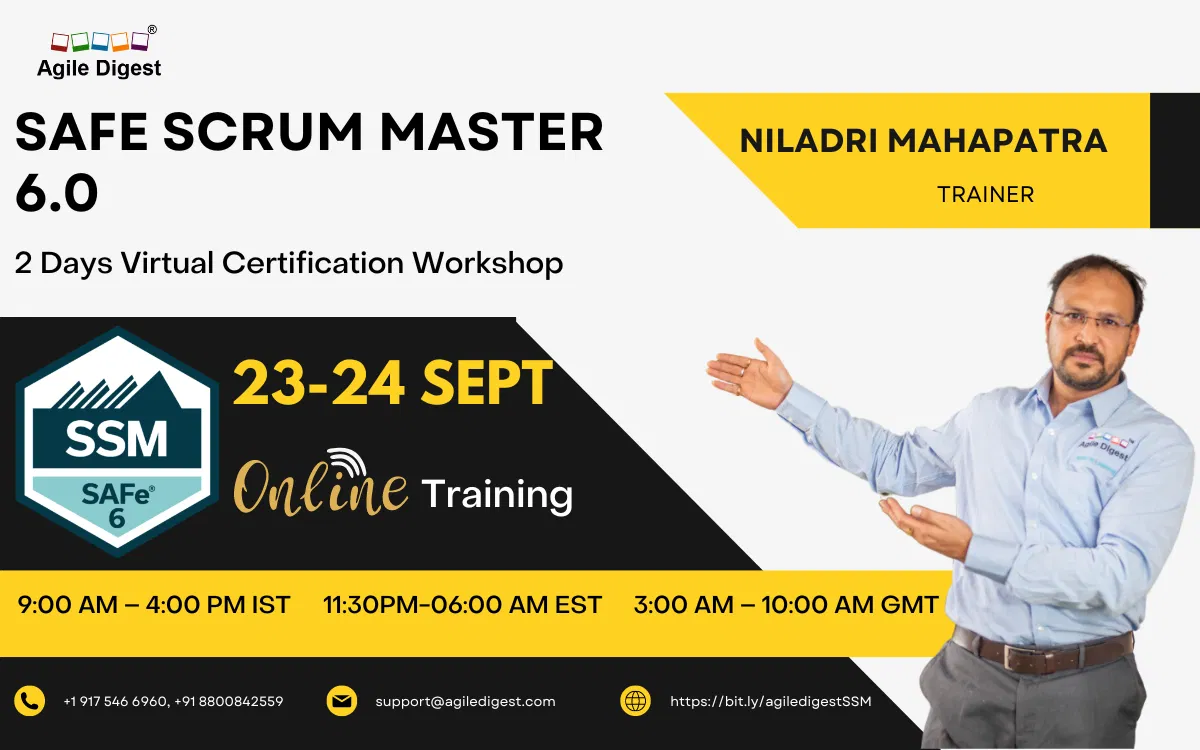 SAFE SCRUM MASTER (SSM) 6.0 (23-24 sept)