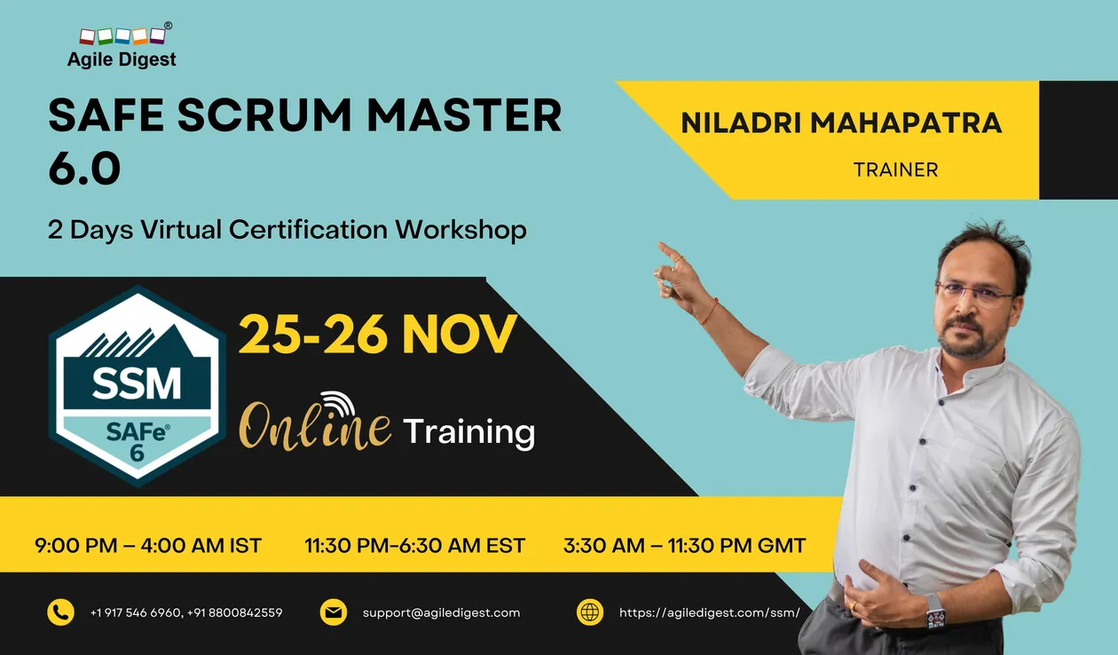SAFE SCRUM MASTER (SSM) 6.0 (25-26 November)