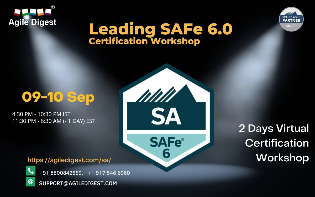 SAFE AGILIST (SA) / LEADING SAFE 6.0 - 09 and 10 September