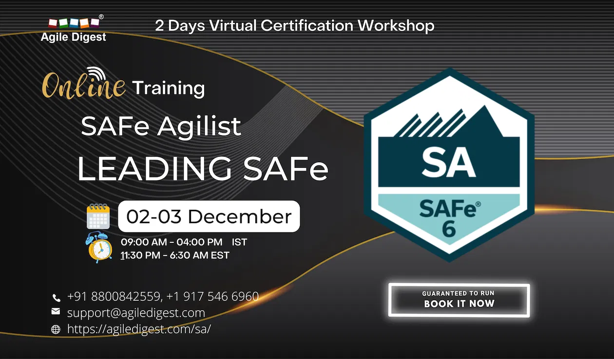 SAFE AGILIST (SA) / LEADING SAFE 6.0 - 02 -03 th Dec