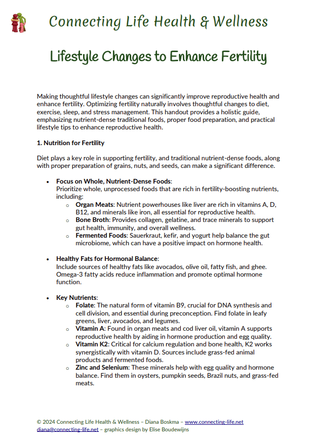 Lifestyle Changes to Enhance Fertility