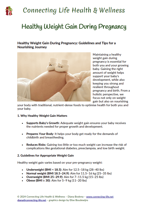 Healthy Weight Gain During Pregnancy