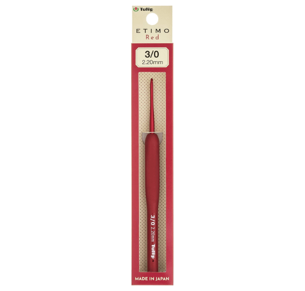 日本廣島TULIP - ETIMO Red 廣島紅色鉤針  3/0 號 2.20mm $398/支