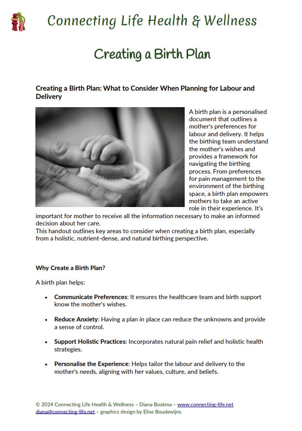 Creating a Birth Plan