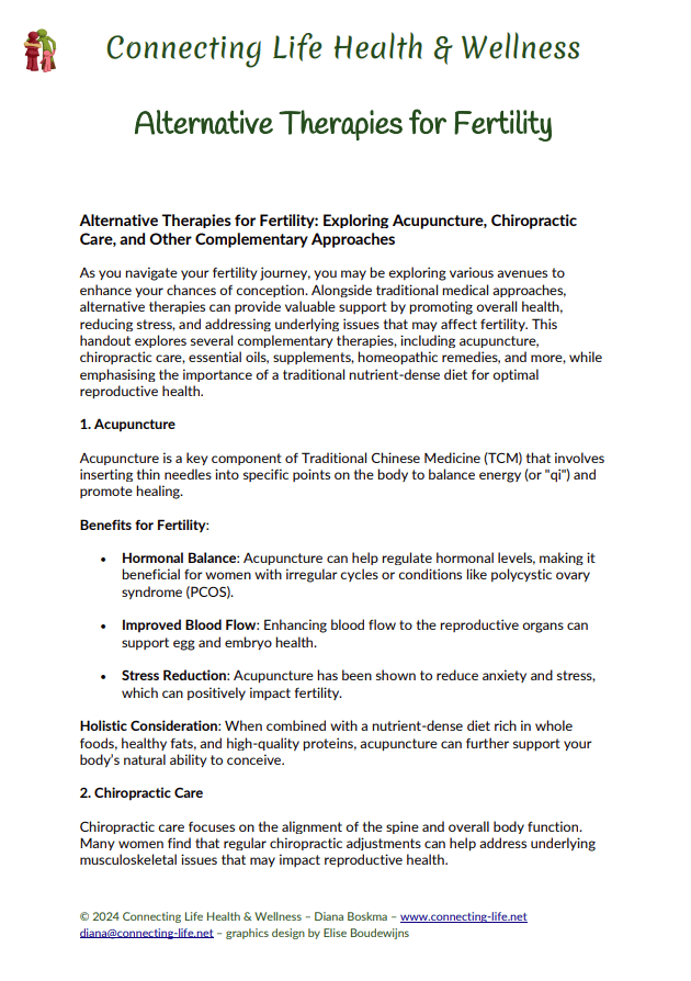 Alternative Therapies for Fertility