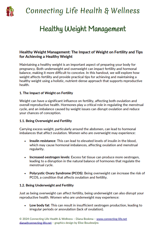 Healthy Weight Management