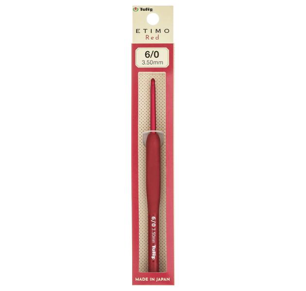 日本廣島TULIP-ETIMO Red 紅色鉤針 6/0 號 (3.50 mm) 單支