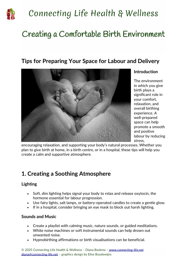 Creating a Comfortable Birth Environment