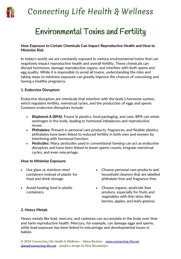 Environmental Toxins and Fertility