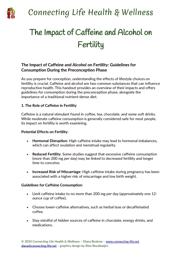 The Impact of Caffeine and Alcohol on Fertility