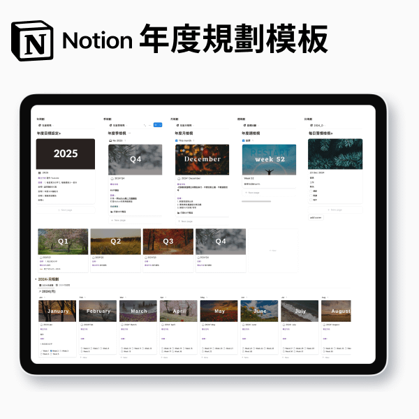 Notion第二大腦|人生管理模板