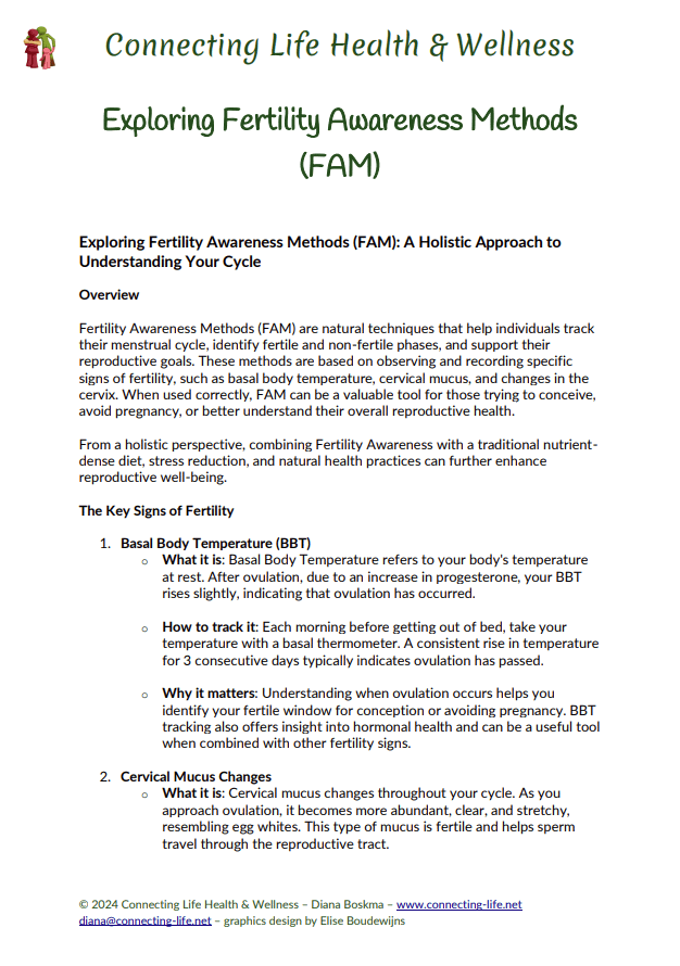 Exploring Fertility Awareness Methods (FAM)