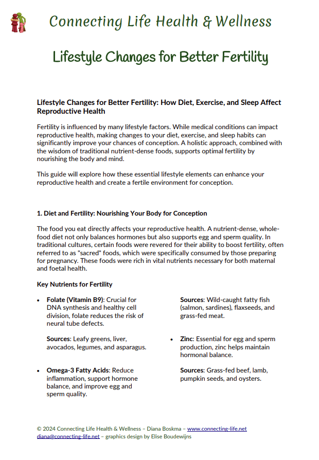 Lifestyle Changes for Better Fertility