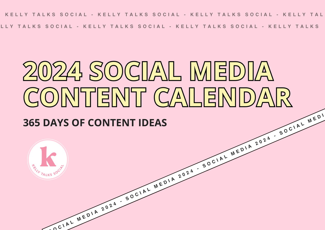 2024 Social Media Content Calendar