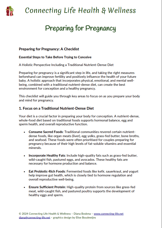 Preparing for Pregnancy