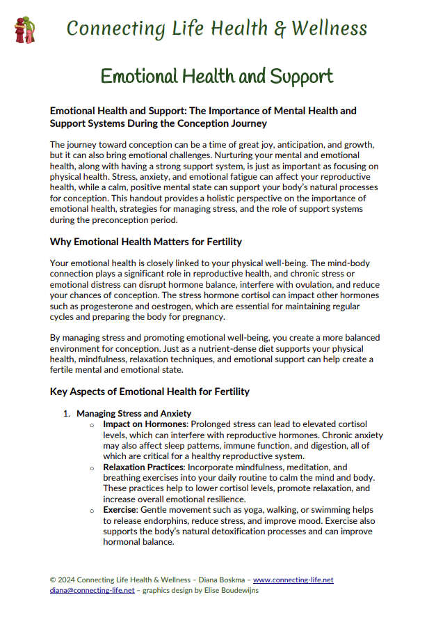 Emotional Health and Support