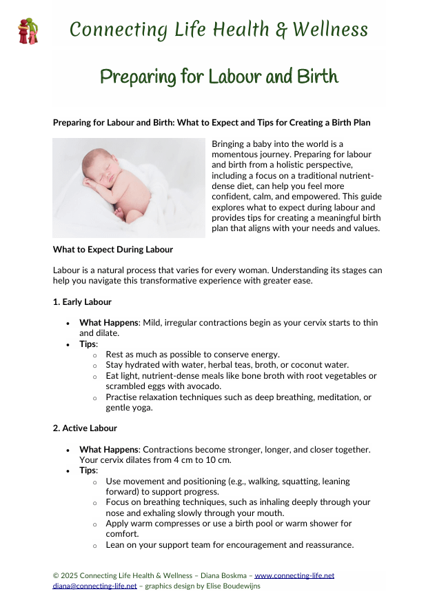Preparing for Labour and Birth